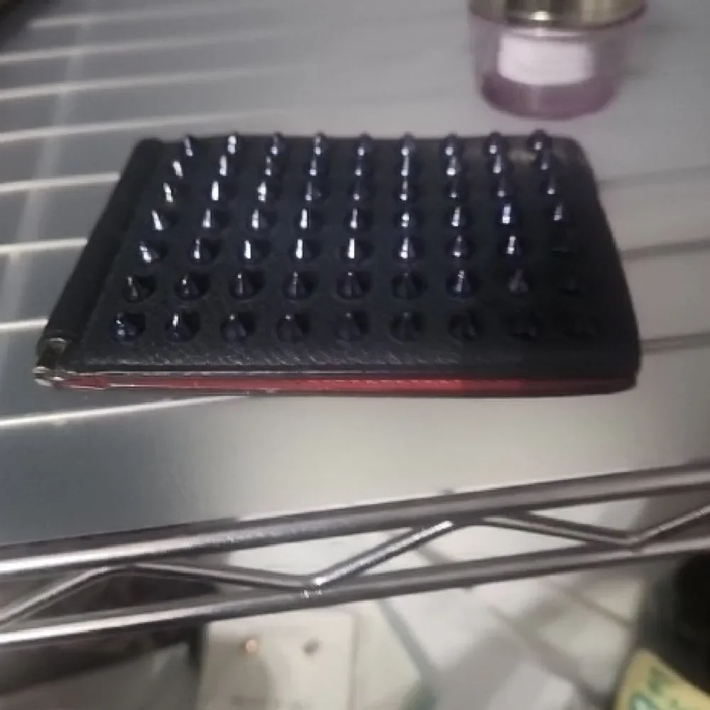 Louboutin Limited Edition Studded Bifold Wallet with Money Clip